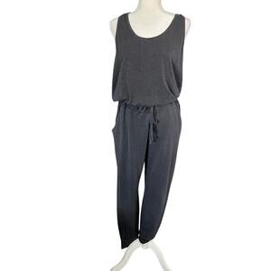 Sundry Woman’s Anthropologie Gray Sleeveless Tie Waist Jumpsuit- Size 1 (S)